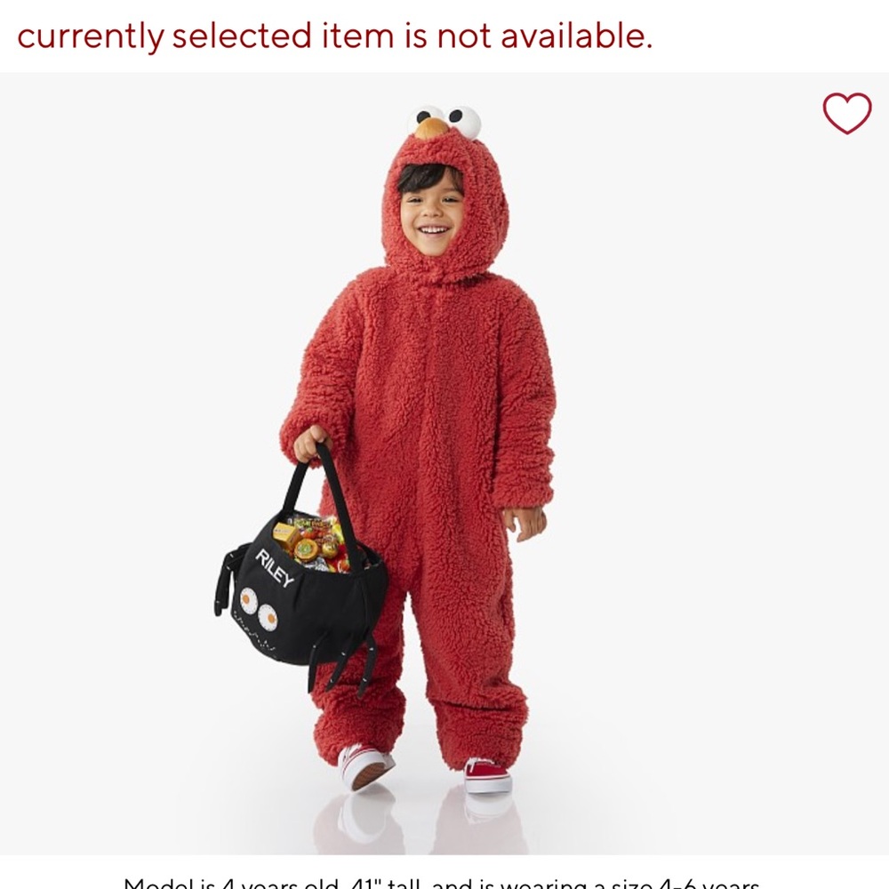 Elmo toddler costume